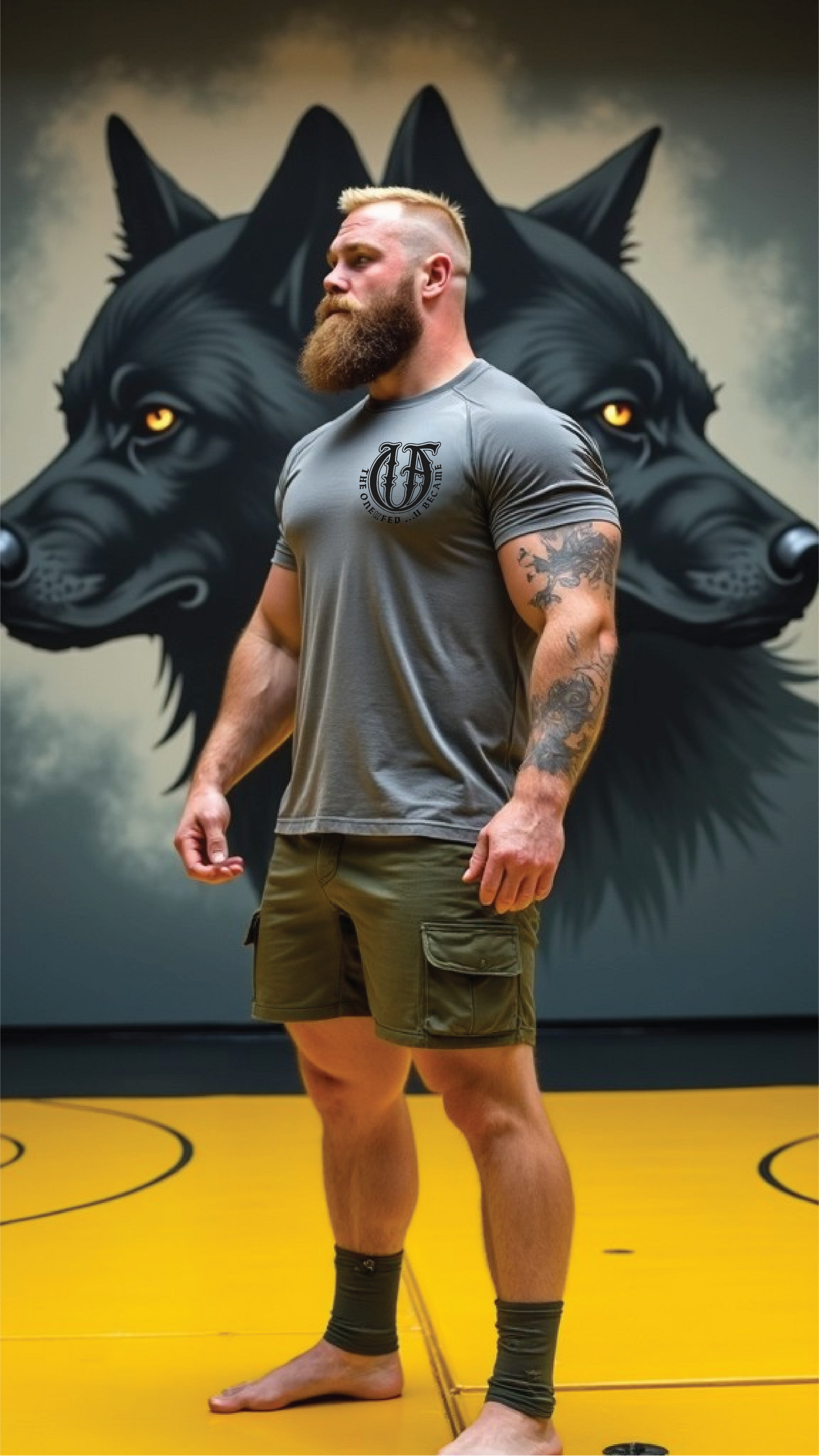 The One U Fed "Inner Compass " Mens Gym T-shirt