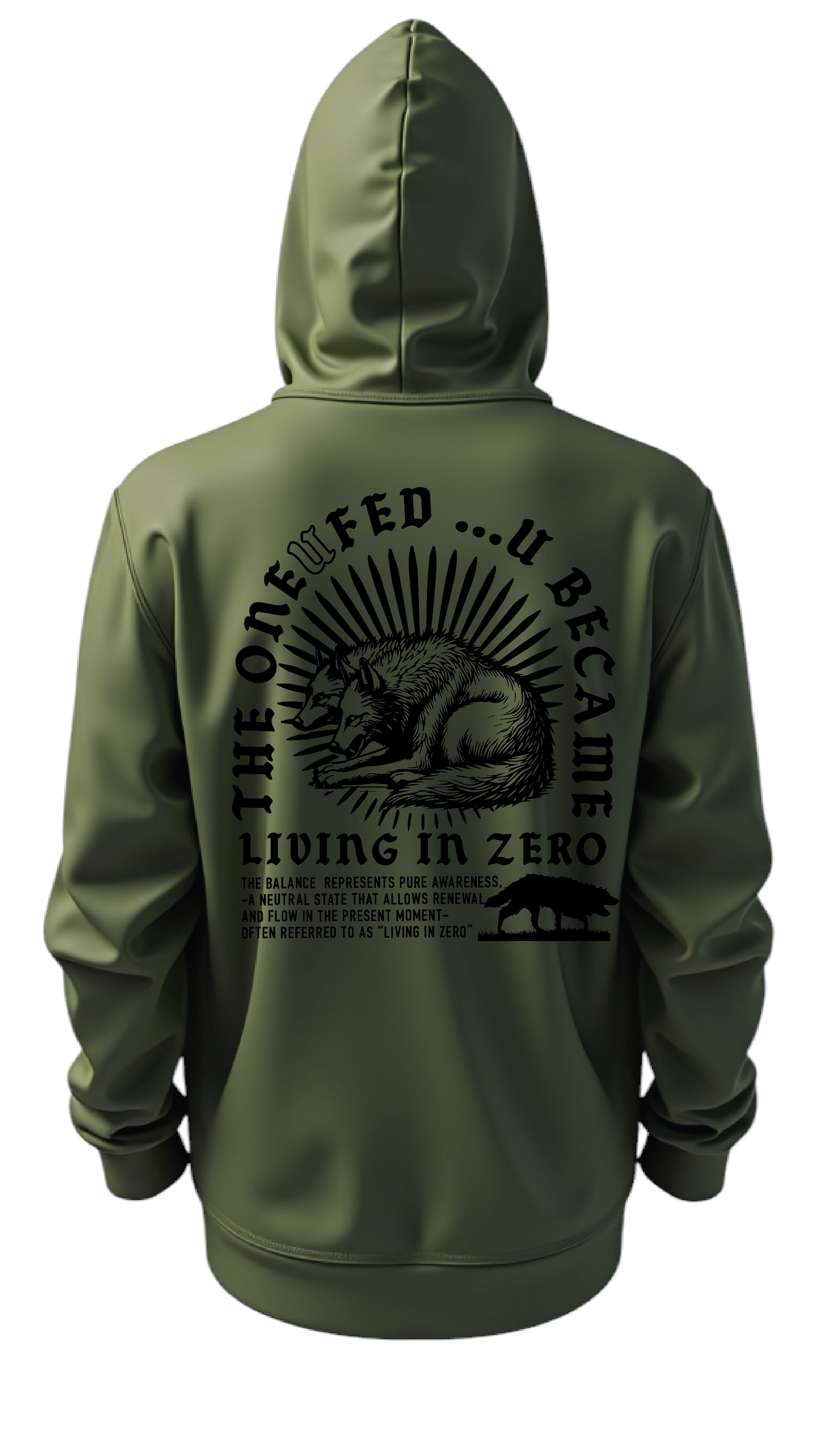 The One U Fed "Living in zero" Hoodie