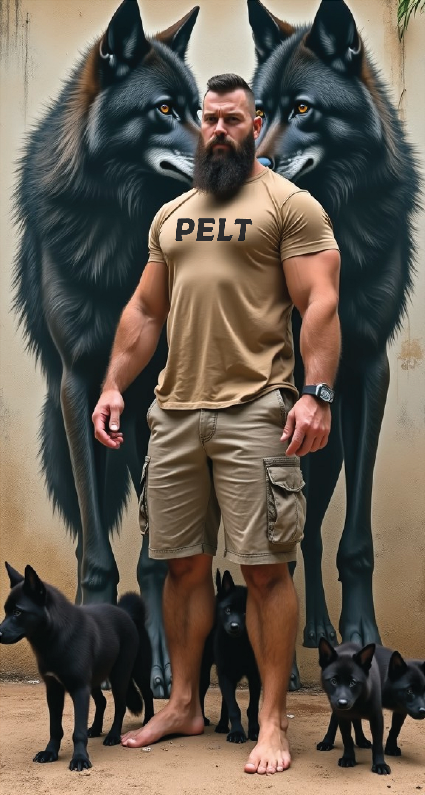 The One U Fed SPECIAL "Protect the Pack: Stand Against Slaughter." Mens Premium Tshirt $5 from each shirt is donated to Protecting the Wolves.