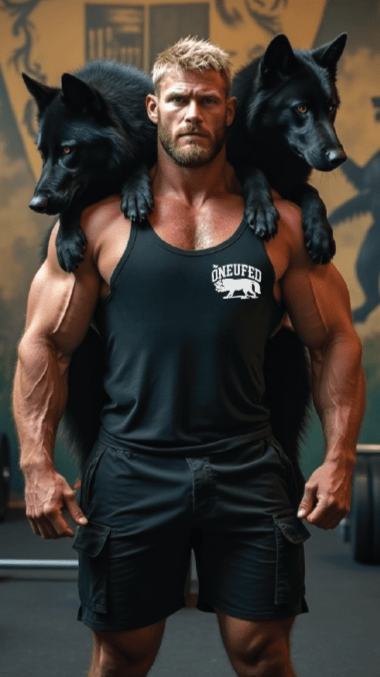 TheOneUfed "Wolfpath" Mens Gym tank